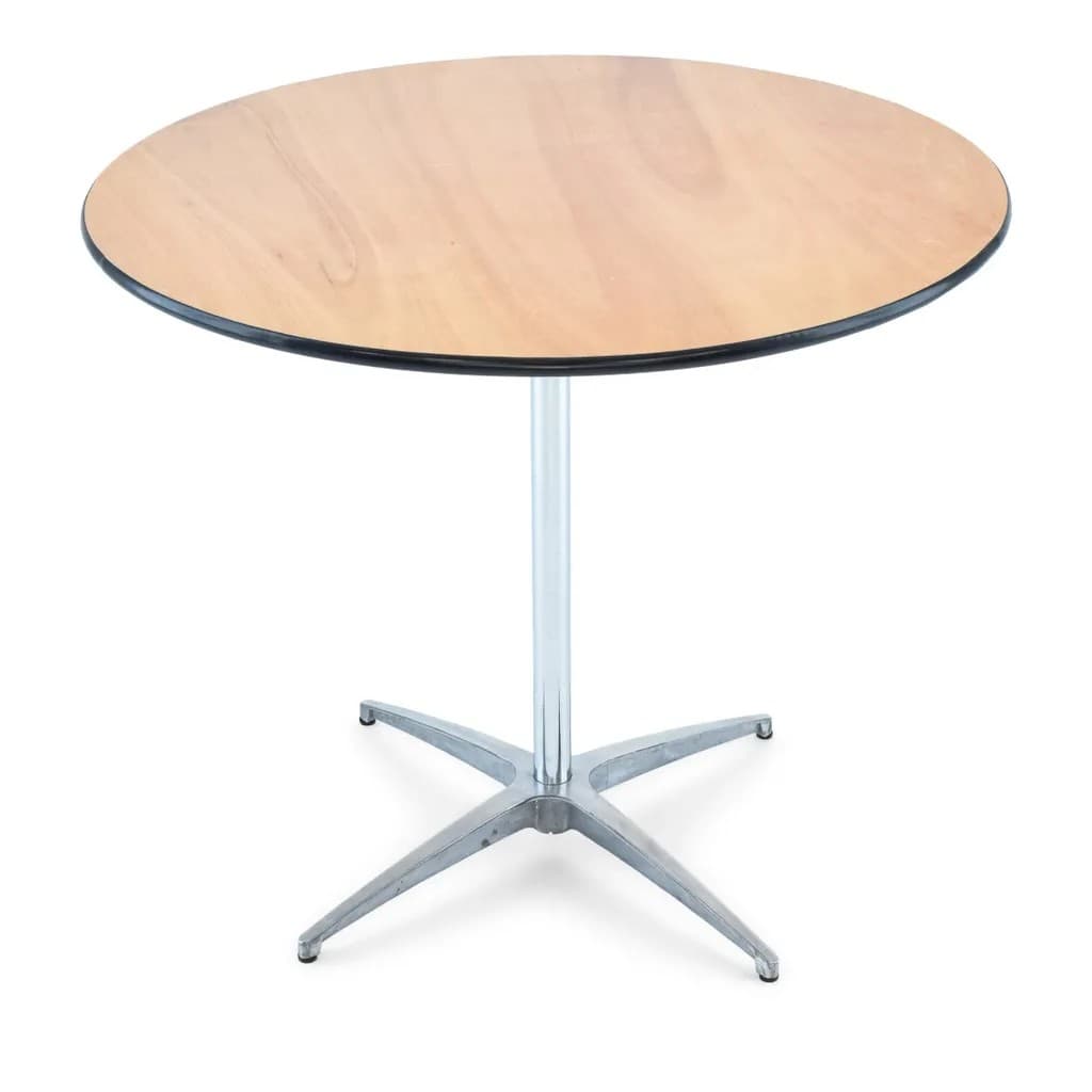36" Round Wood Table