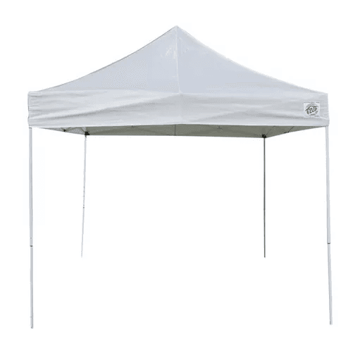 White 10 by 10 EZ-Up canopy