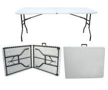 Centerfold 6' Plastic Rectangular Table