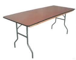 6' wood table