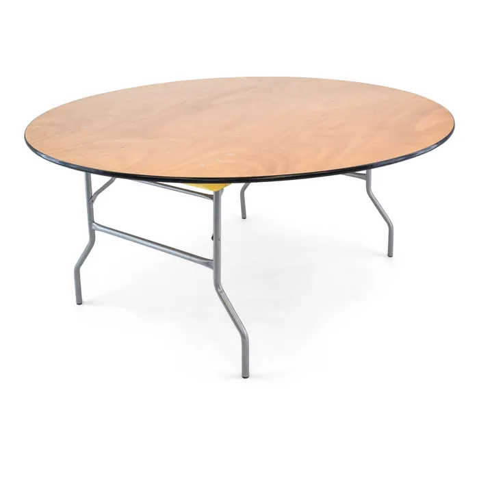 66″ Wood Round Table