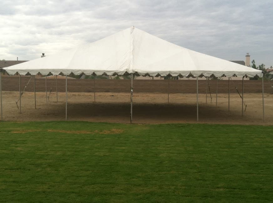 40'x40' white canopy