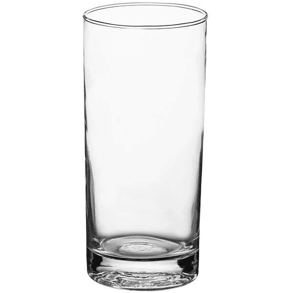 Clear 10.25-ounce highball glass