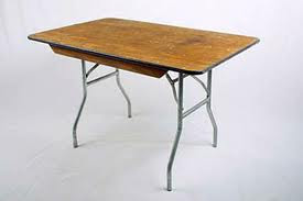 4' wood table